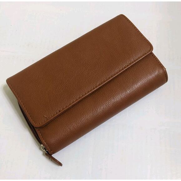Kim Rogers Full Functional Clutch Women Safe Keeper Brown Organizer Wallet READ - Picture 1 of 12